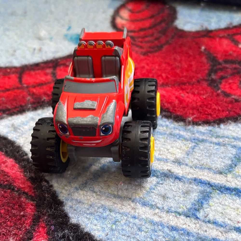 Red Kids Monster Truck Toy - Play-Friendly Vehicle